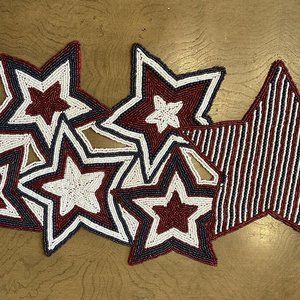 Storehouse 4th of July Beaded Centerpiece.